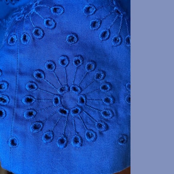 Jones New York Royal Blue Embroidered Sheath Dress - Picture 4 of 7